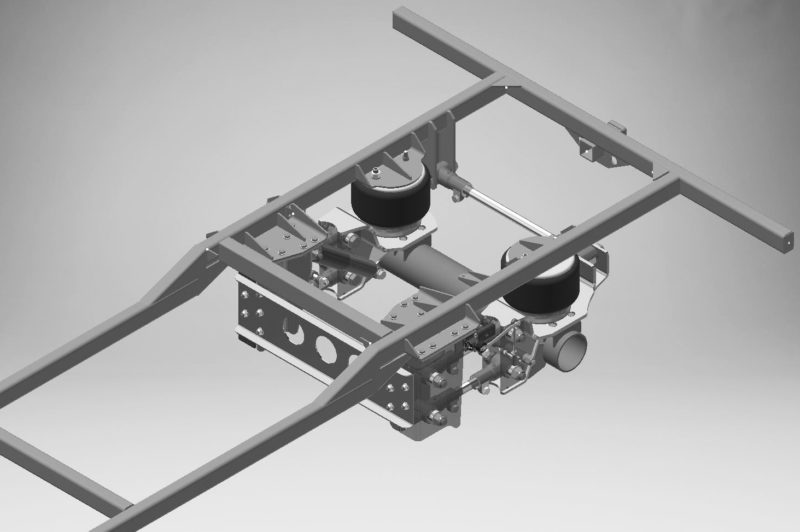 Ridewell Bus Suspension Adapted for Agricultural Equipment Application